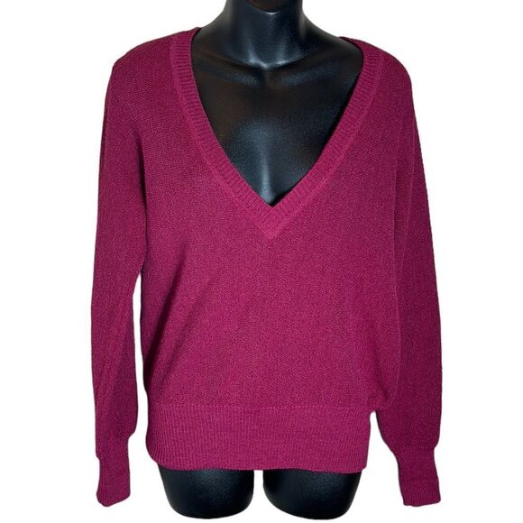 Peruvian connection ladies 100% alpaca knit v neck sweater small - Picture 1 of 6